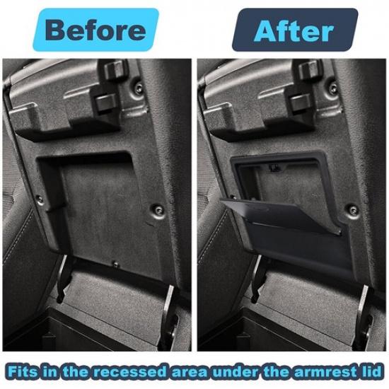 Fit -2025 GMC Canyon Cab Center Console Armrest Hidden Storage Box Organizer