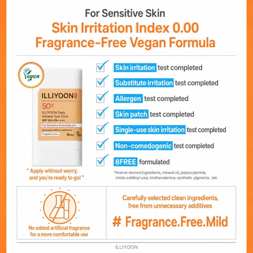 ILLIYOON Daily Mineral Sun Stick SPF50+/PA++++ (20g / 0.70 Oz)