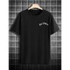 T-shirt da uomo con stampa a lettere taglie europee