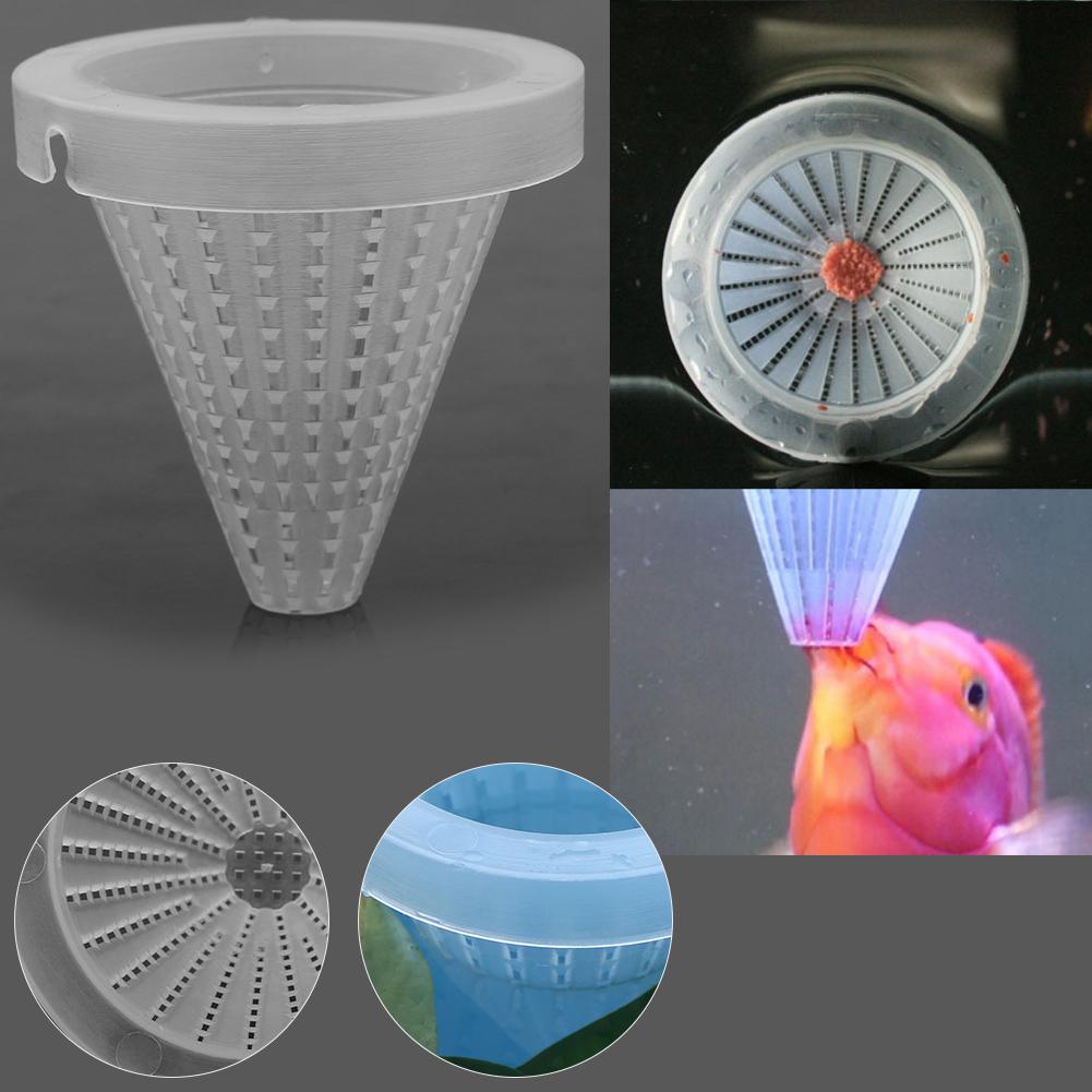 20 Stück Beutel Fisch Lebendfutter Rote Mückenlarven Fütterung Aquarium Becken Kegelfutterspender mit Saugnäpfen