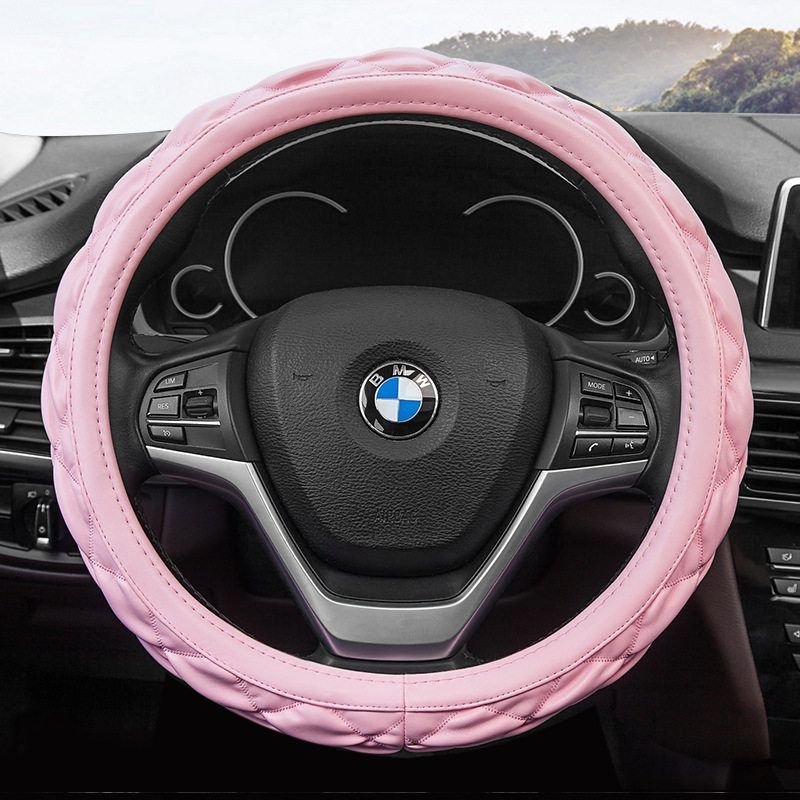 Manufacturer Wholesale Four-Season Universal Car Steering Wheel Cover, Car Interior Female Fashion Steering Wheel Cover Direct Sales
