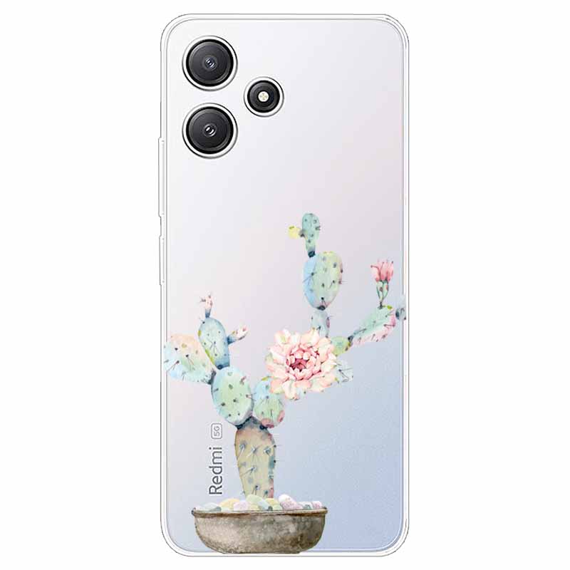 

Для Redmi 12 4G 5G Чехол Прозрачный ТПУ Мягкий Милый Силиконовый Чехол для Телефона для Xiaomi Redmi 12 5G 4G Funda Coque Прозрачный на Redmi12 Redmi 12 4G