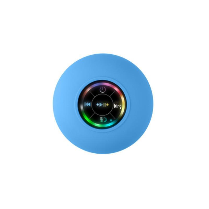 Portable Waterproof LED Bluetooth Speaker with Suction Cup - Mini Mobile Gift