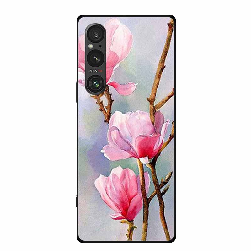Etui na Sony Xperia 1 VI, luksusowe, miękkie silikonowe etui z TPU na tył telefonu Sony Xperia 1 VI 5G, urocze, odporne na wstrząsy, z motywem kwiatów i kreskówek