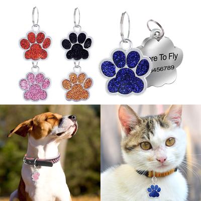 Dog Tag Personalized Pet Puppy Cat ID Tag Engraved Custom Dog Collar Accessories Customized Address Name Tag for Dogs Cats 1Pc