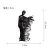 Elegant Ceramic Goddess Sculpture Silver Gradient Art Sculpture Light Luxury Figures Art Ornaments Decorated with Unique Gifts