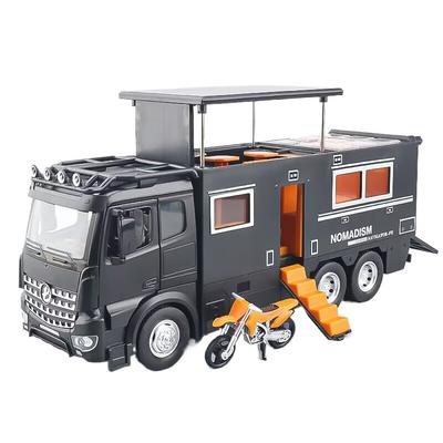 1/18 Benz Arocs Nomadism Navigator F RV Alloy Diecast Model Car High Simulation Collectibles Miniatures Vehicles Holiday Present