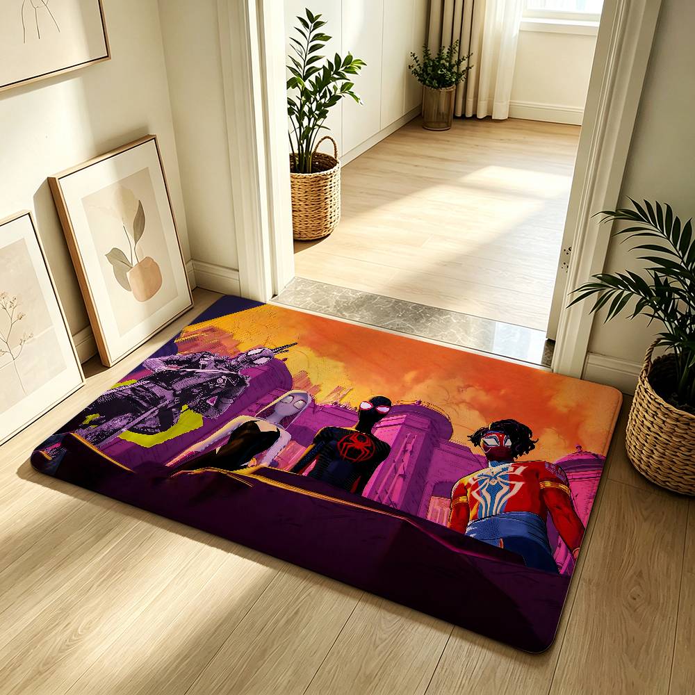 Classic S-Spider-Man Carpet Bathroom Anti-slip Mat Door Mat Home Decoration Mat Entrance Door Mat Scratch-resistant Door Mat