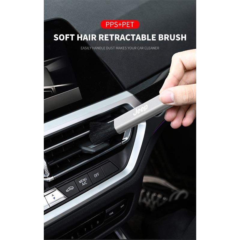 Auto Klimaanlagenauslass Reinigungsbürste Staubentferner Zubehör für Jeep Patriot Liberty Renegade Compass Grand Cherokee Wrangler