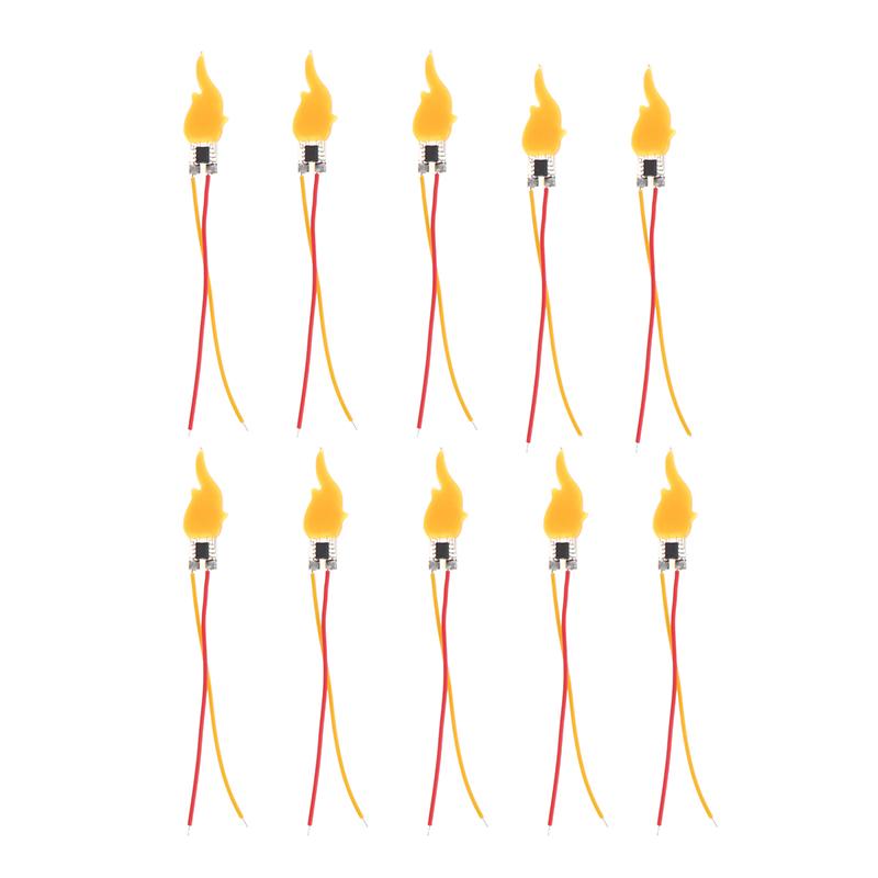 2/5/10Pcs Flame Light Bulbs 2200K Diode Flame Led Filament 3V Led Flame Effect Light Bulb For Newyear Christmas Party Decor
