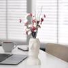 Flowerpot Collectible Sculpture Tabletop Centerpieces Bud Vase Abstract Statue for Indoor Ornaments