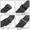 BUREI Men's Black Watch, Simple, Stylish, Popular, Waterproof, Men's Watch (Black-Black-Black Hands, Stainless Steel)