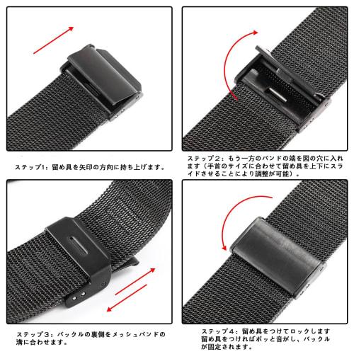 BUREI Men's Black Watch, Simple, Stylish, Popular, Waterproof, Men's Watch (Black-Black-Black Hands, Stainless Steel)