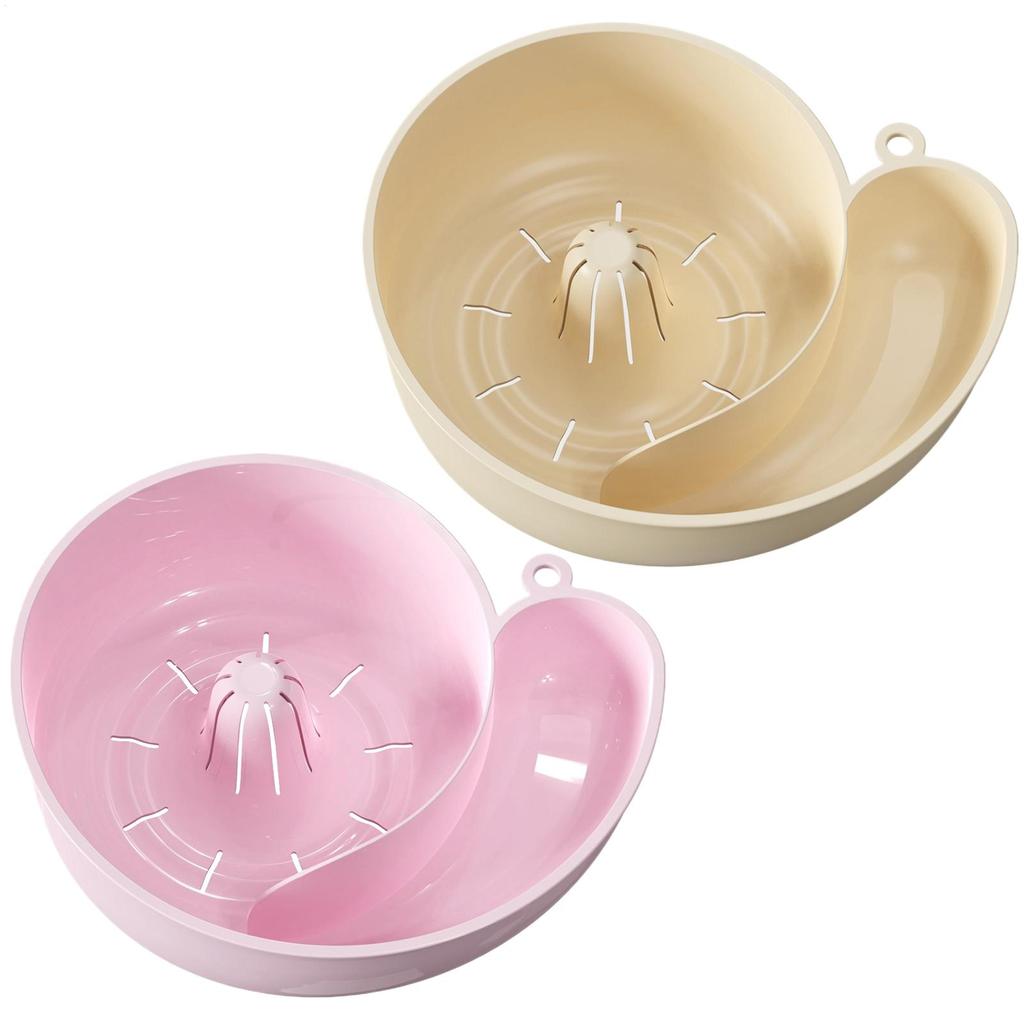 Rotating Snail-shape Fruit Strainer Fruit Washing Bowl Kitchen Utensils For Tomato Strawberry Lettuce Salad Food Mixing Storage