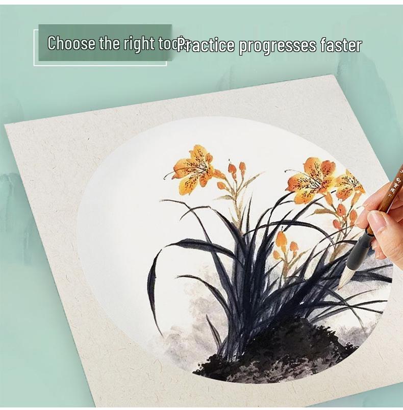 Chinese Painting Starter Kit for Elementary Students: 12-24 Color Pigments & Supplies Set