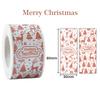 120pcs Rectangle Gold Foil Sticker Rose Gold Merry Christmas Stickers Gift Seal Labels Shipping Stickers for Decoration Envelope