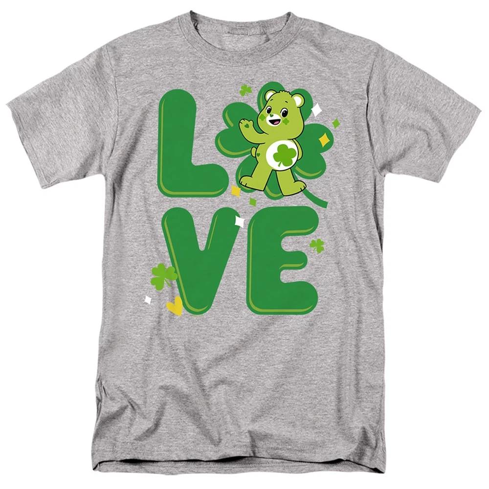 Care Bears Good Luck Bear Love St. Patrick s Day  Unisex Children s T-shirt Gray 100