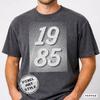 Custom Pixel Art Year Shirt, Retro Birthday Tee, Comfort Colors 1717, Personalized Date