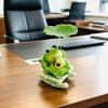 Lotus Leaf Frog Panda Figurine Resin Panda Sculpture Decoration Office