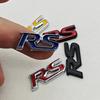 3D Metal Car Steering Wheel Emblem RS Logo Sticker Badge Decals For Honda Civic Accord HRV CRV Jazz City Pilot Fit Accessories