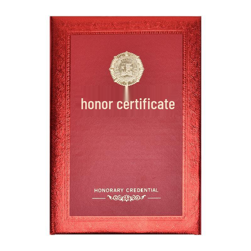High-Grade Honor Certificate Covers with Inner Pages for Employee Appointment & Graduation - Pack of 10