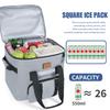 Borsa Termica per Alimenti da 40L Borsa Termica Grande per Picnic Fresca e Calda Isolante Pieghevole Borsa Frigo da Campeggio per Viaggi all'Aperto