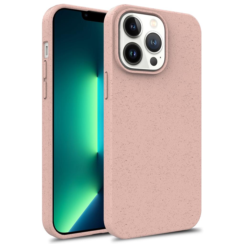 For iPhone 16 Pro Case Eco-Friendly Wheat Straw+TPU Protective Phone Case