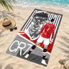 Cristiano Ronaldo Ręcznik Plażowy z Mikrofibry Szybkoschnący Bez Piasku Lekki Ręczniki Plażowe na Podróż Pływanie Kemping