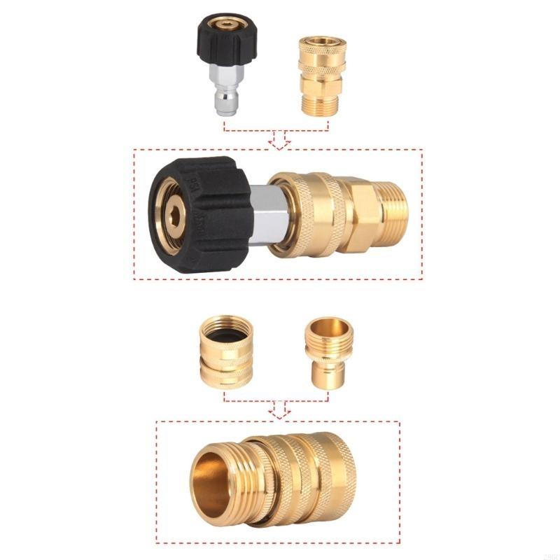 28GC High Pressure Washer Quick Fittings Heavy Duty High Pressure Washer Couplings set for Enhanced Durability China Mainland