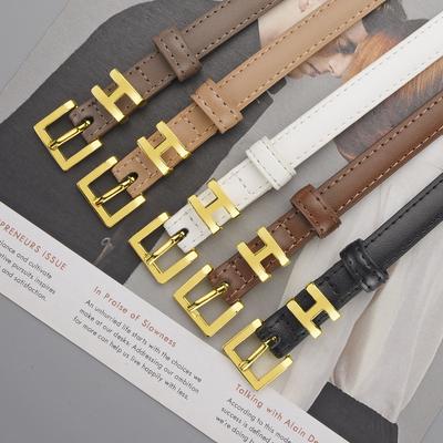 H Home, Belt Belt, Women'S Cowhide Dress, Thin Belt, Small Belt, Women'S Decoration Is Simple