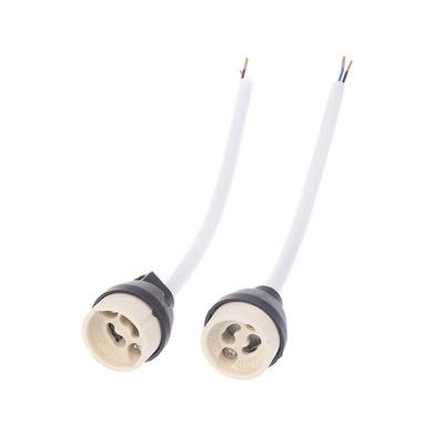4 Buc. Ceramică Gu10 Bază Soclu Adaptor Conector Fir Porțelan Halogen Gu10 Suport Lampă Suport Lampă Pentru Bec Spot LED