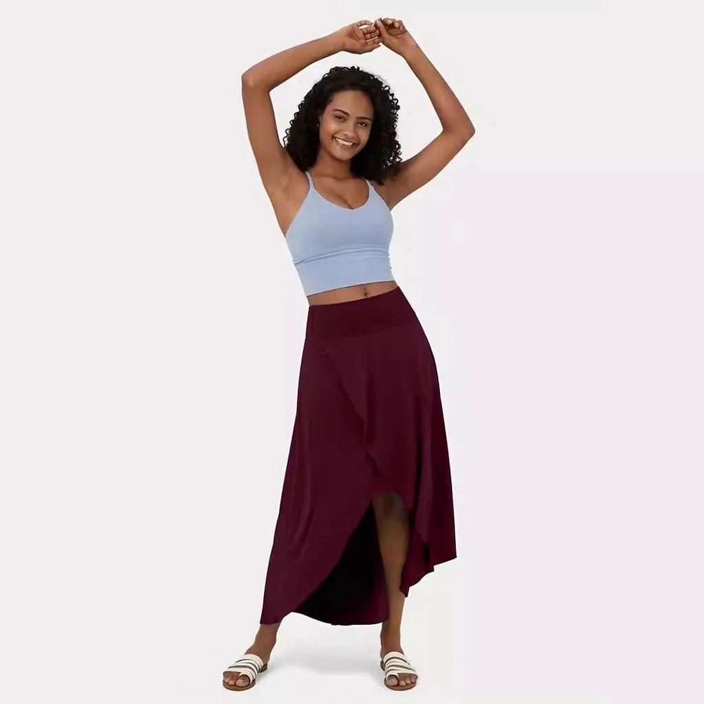 Chic Summer Women's Irregular Drape A-line Long Skirt - European & American Fashion