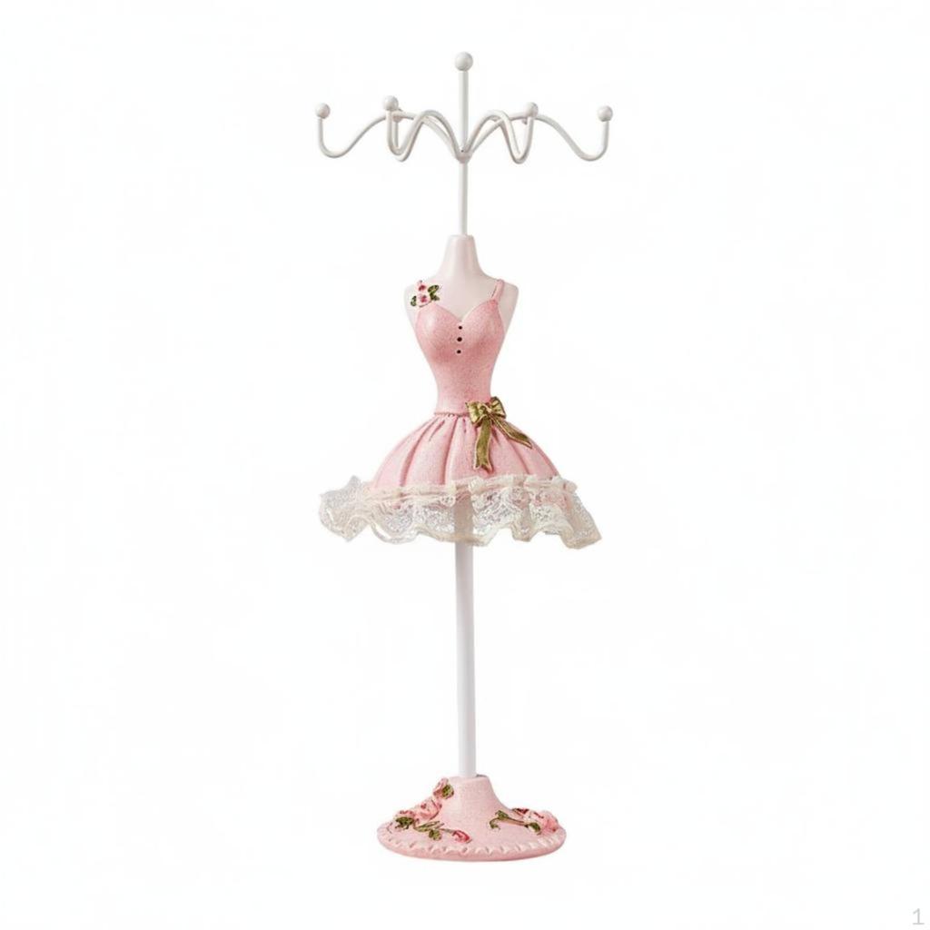 Mannequin Jewelry Stand Decorative Earring Necklace Holder Sophisticated Tree Display for
