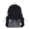 Schoolbag Japanese student travel schoolbag Mori simple letter backpack large capacity light commute solid color backpack versatile