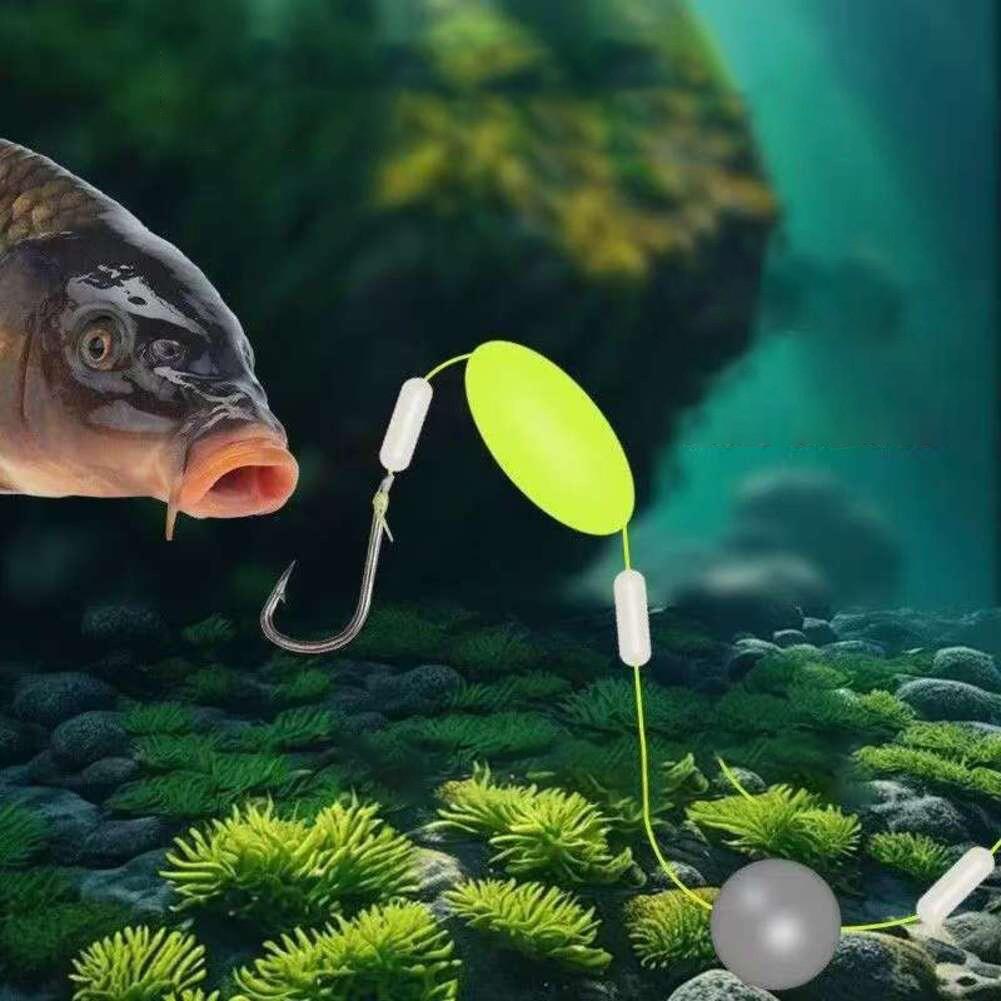 Attractive Silver Finish Double-Hook Rig Metal Fishing Hooks