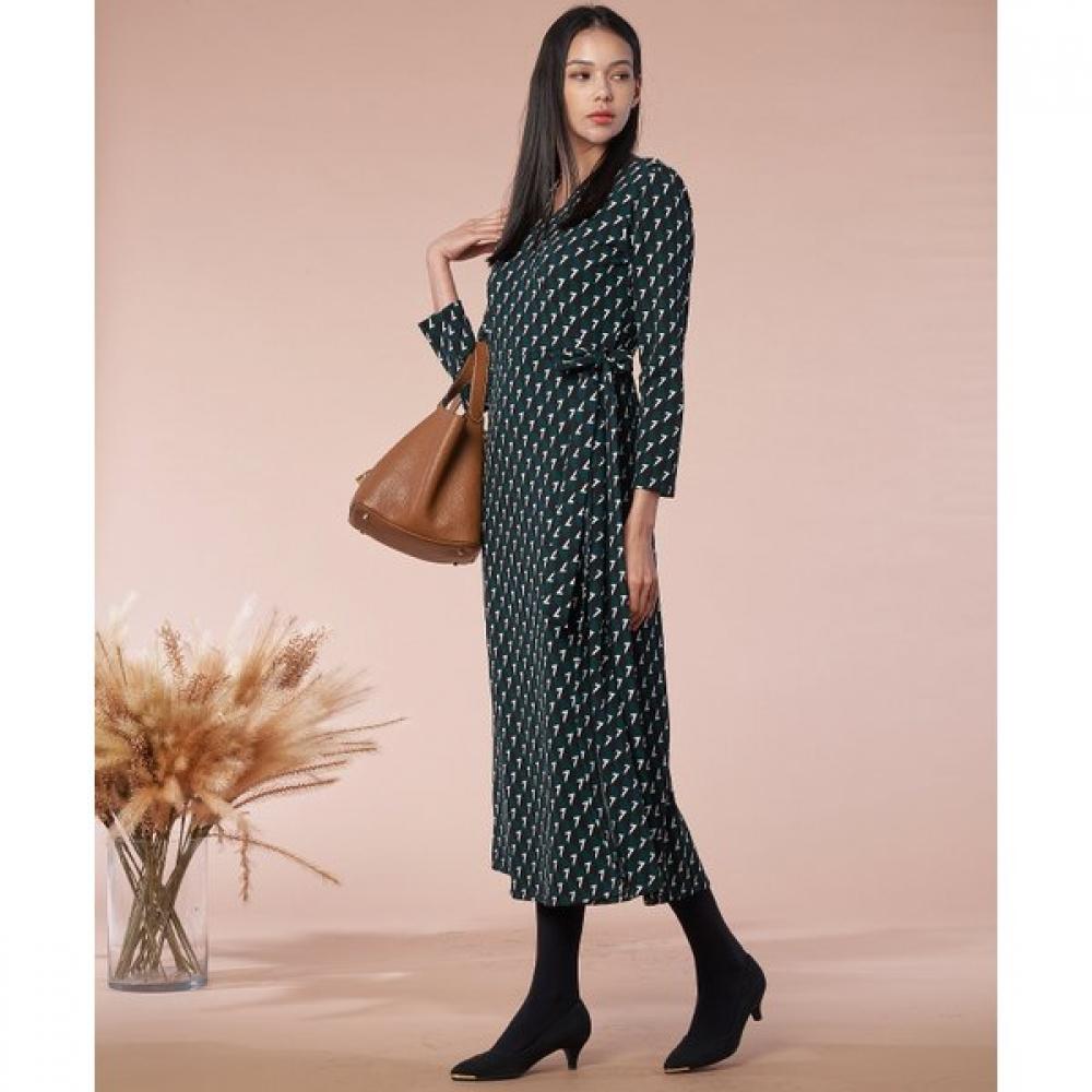 Lipbbam Creora Signature Flare Long Wrap Dress Ldm07de01