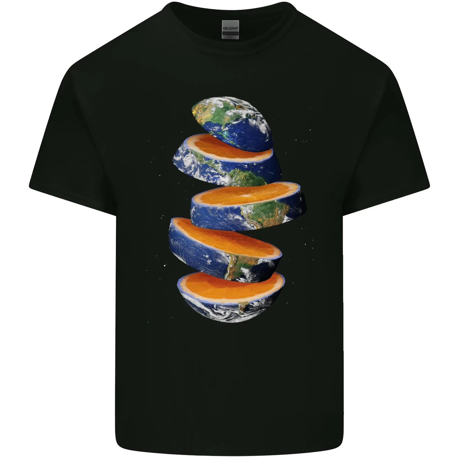 Our Orange Planet Earth Kids T-Shirt Childrens M
