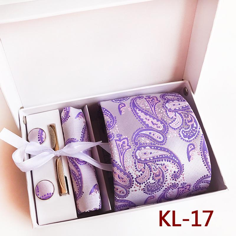 Polyester Business Executive Men'S Tie 6-Piece Gift Box Tie