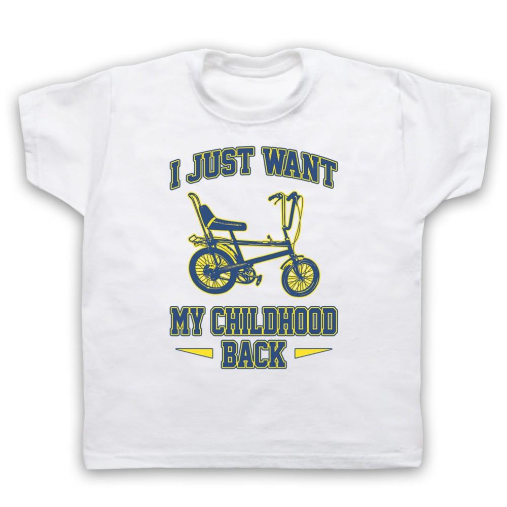 

Велосипед Chopper Я Просто Хочу Вернуть Свое Детство Ретро Велосипед Детская Футболка S