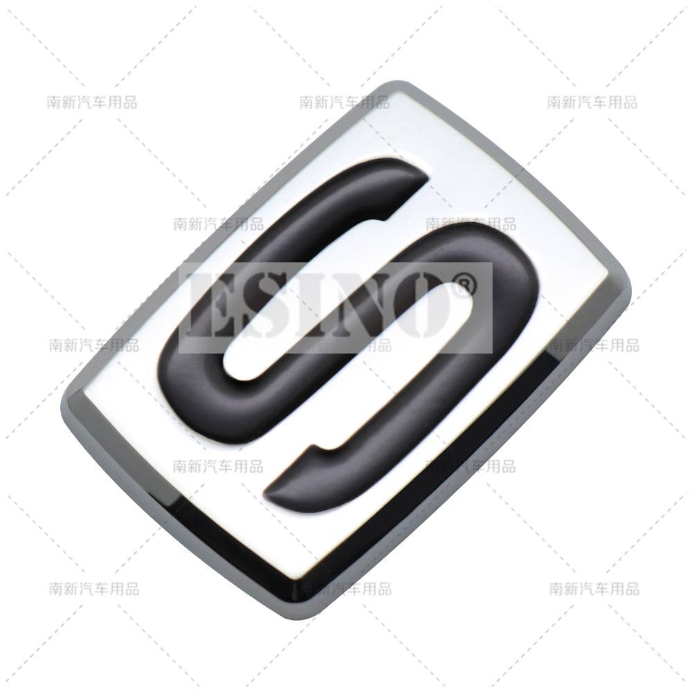 Styling Auto Logo S Performance 3D Metallo Lega di Zinco Emblema Adesivo per Carrozzeria Adesivo Decorativo Decalcomania