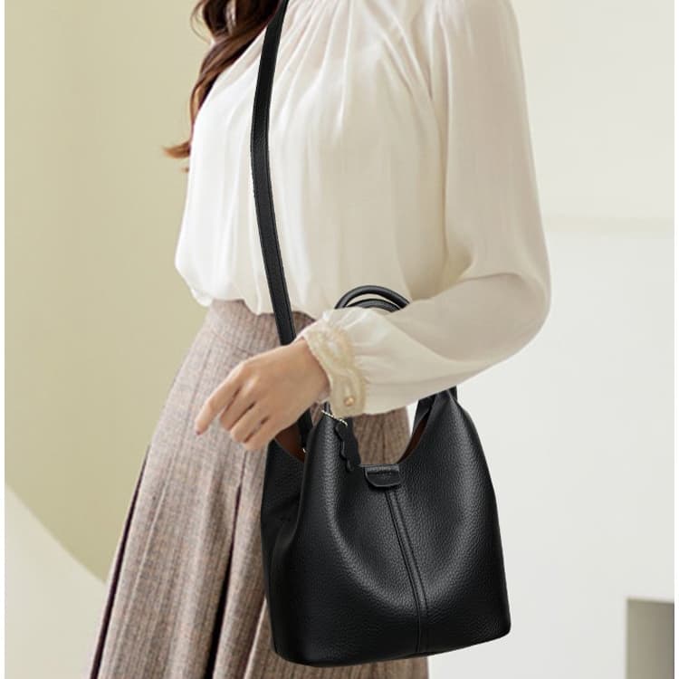 Damen Französische Handtasche Schulter Crossbody Tasche