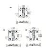 2pcs Stainless Steel Vessel Hinges Reinforced Structure Ideal For Harsh Marine Conditions Boat Marine Square Hinges