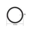 120 Black Hair Ties for Thick and Curly Hair, Strong Hold Ponytail Bands for Women and Men, 4mm Width