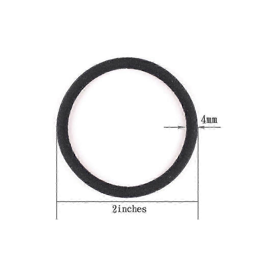 120 Black Hair Ties for Thick and Curly Hair, Strong Hold Ponytail Bands for Women and Men, 4mm Width