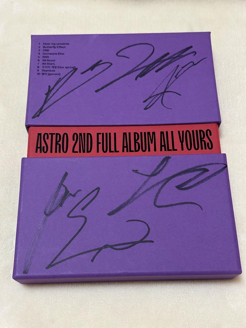 

[USED] ASTRO All YOURS Mwave autographed album US