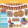 Vibrant Naruto Ninja Theme Birthday Party Supplies Including Banners And Cake Toppers