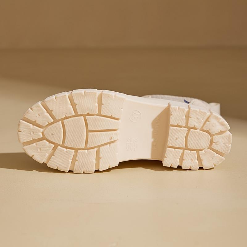 [Slip-Resistant Chelsea Boots] Slip-Resistant Chelsea Rain Boots | Women's Round Toe, PVC Upper & Sole, Comfortable Fabric, Versatile Outdoor Footwear