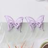 Purple Color Women Dangle Earrings Small Round Unusual Earrings Fashion Flower Butterfly Hanging Earrings Pendientes Mujer