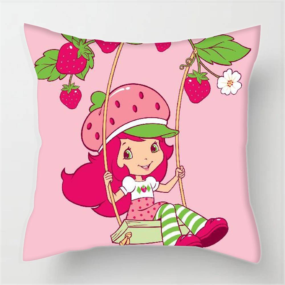 Cartoon S-Strawberry S-Shortcake  Pillowcases Cushion Covers Living Room Sofas Home Decor Gifts