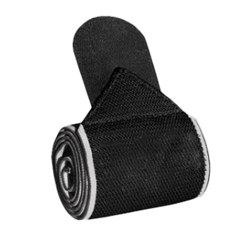 Longchan Adjustable Silicone Compression Wrist Support (Black Grey, 2-Pack)